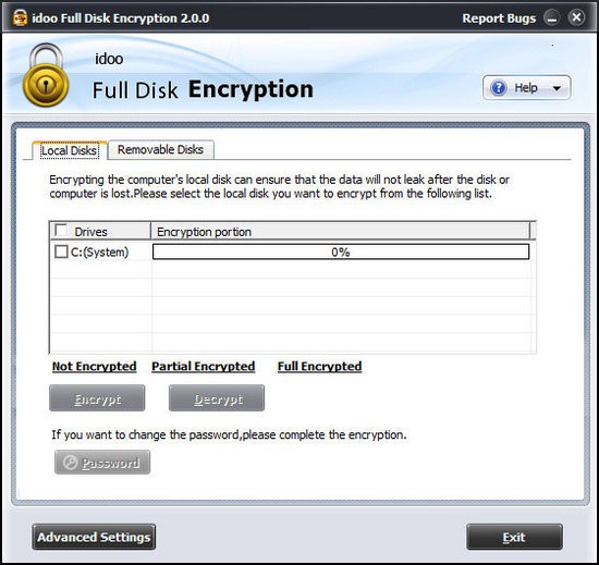 idoo Full Disk Encryption v2.0.0官方版